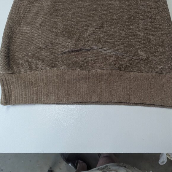 Suzanne Betro Size Small Caramel Colored Lace Up Sweater - Picture 15 of 15